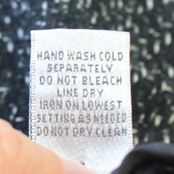 #394 Chico's Black Grey Speckled Dressy Skirt Size 2 (12) - Picture 9 of 10